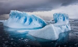 Home Image: Aerial image of Antarctic iceberg