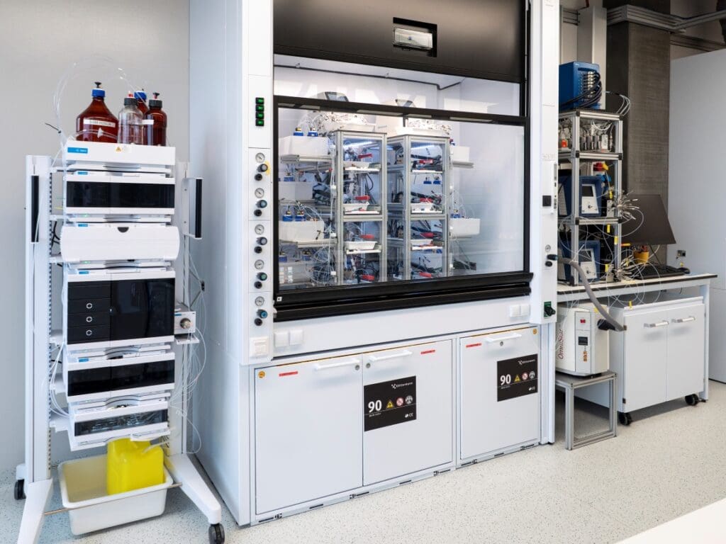Image: The new system built by Empa researchers can accelerate research on CO₂ electrolysis up to ten times