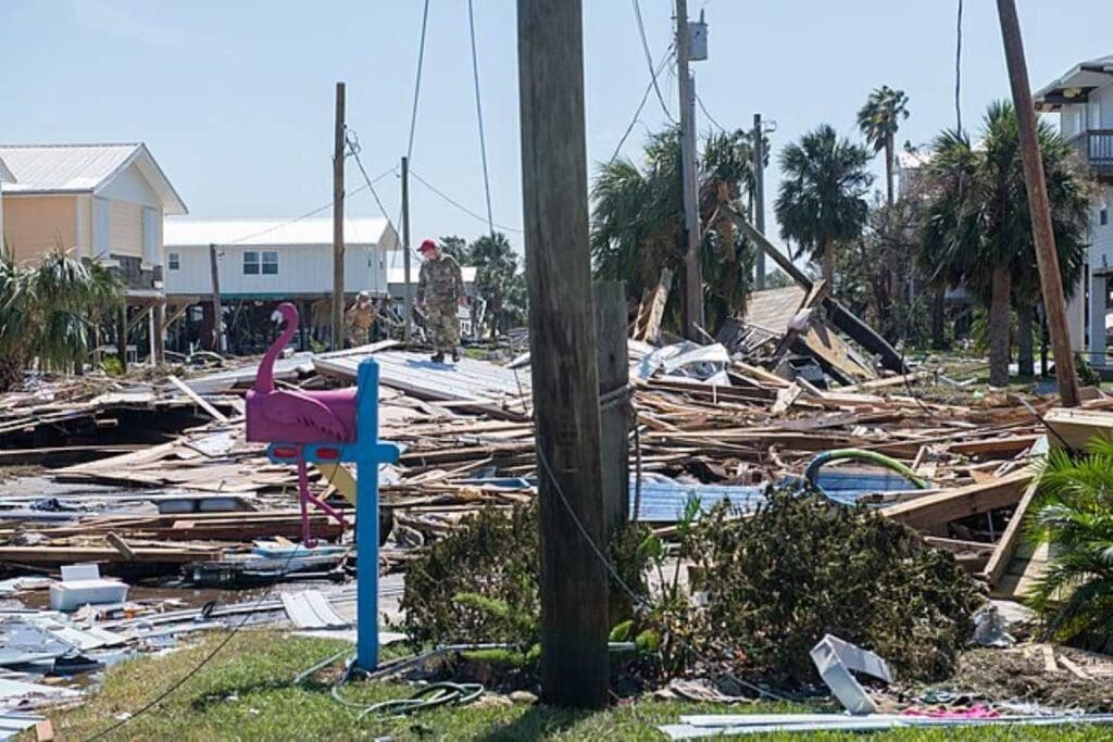 Hurricane Helene -destruction