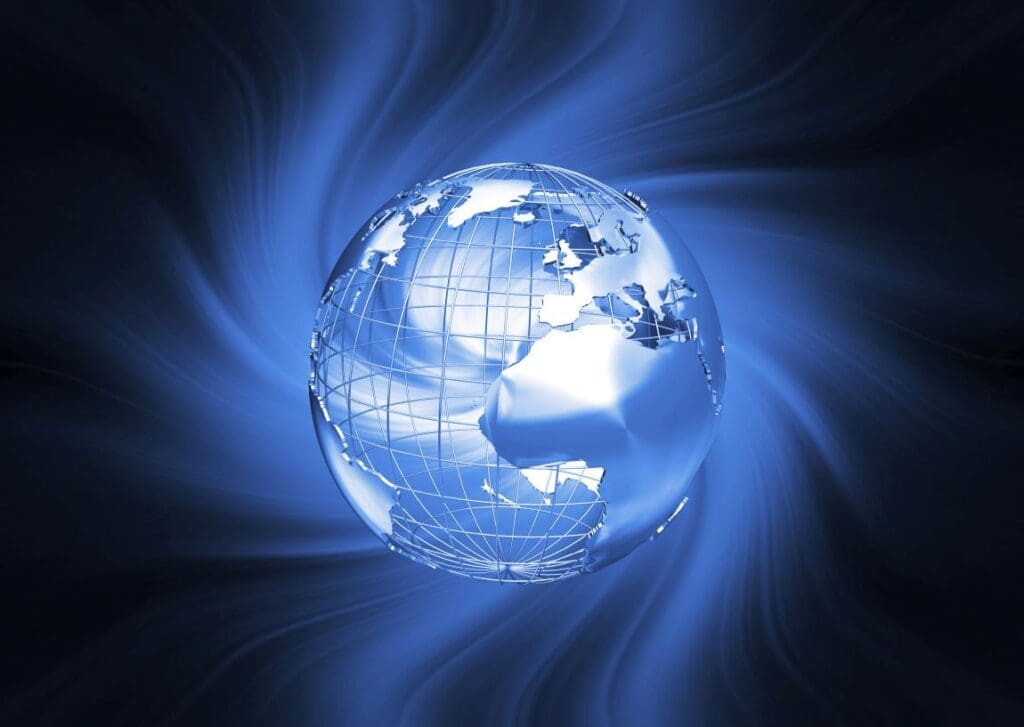 Image: 3D-render globe (s. monsoons)