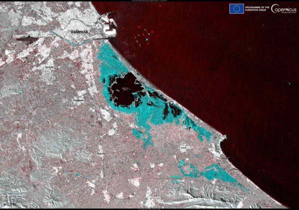 Satellite Image: Floods Spain