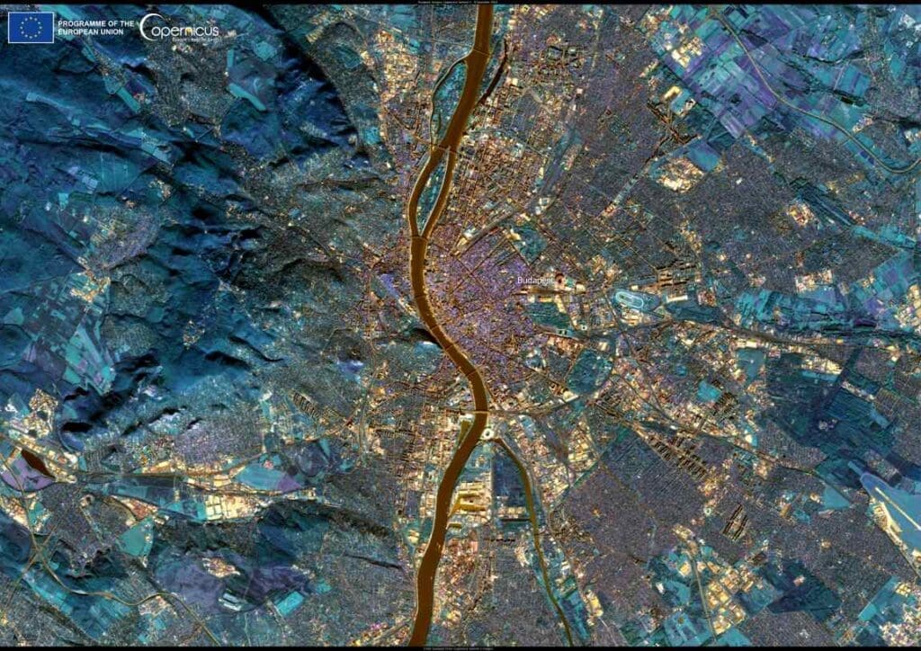 Satellite Image: Budapest