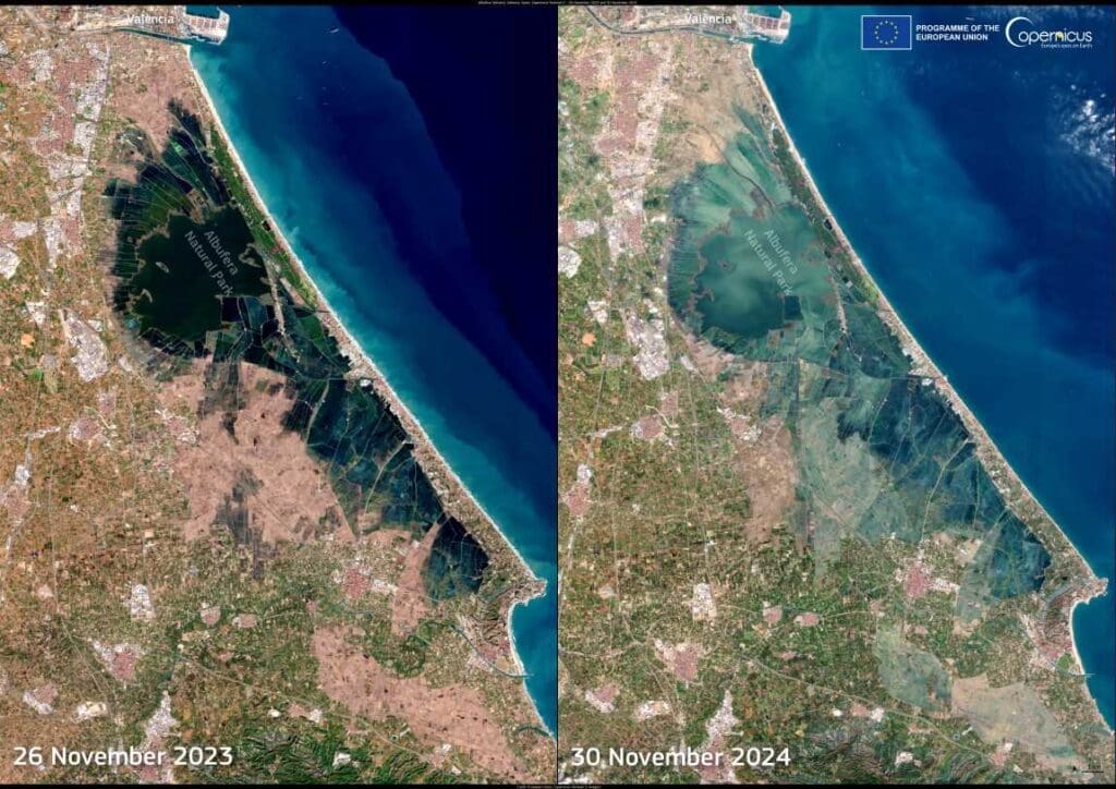 Satellite Image: Albufera Natural Park, Valencia Region, Spain