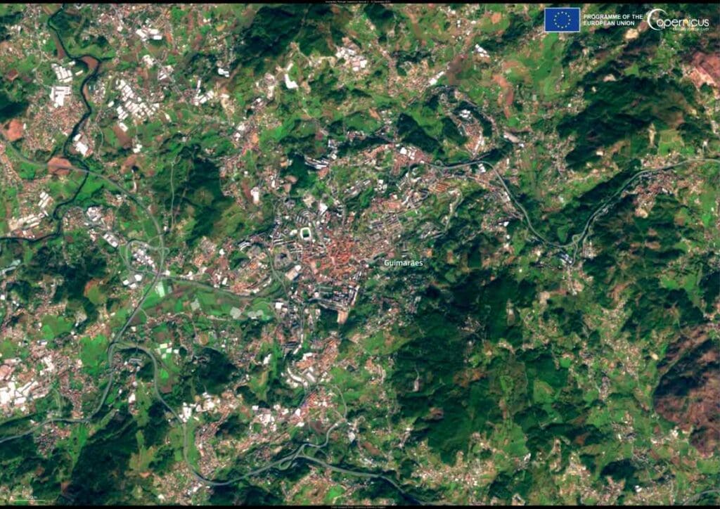 Satellite image: Guimarães, Portugal