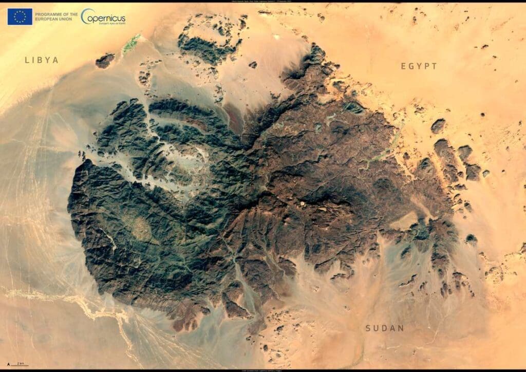 Satellite image: Egypt, Libya, and Sudan