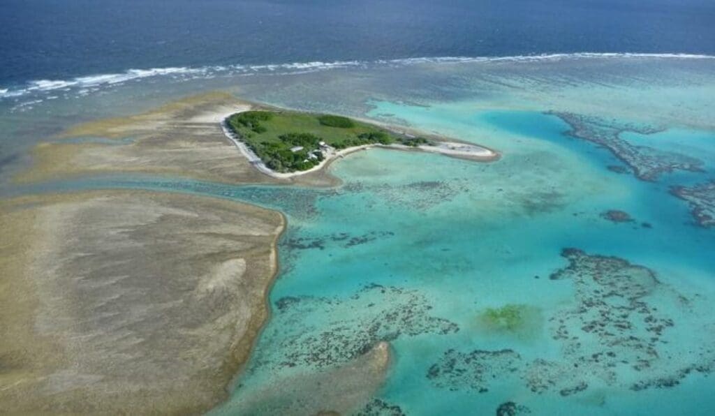 The University of Sydney's One Tree Island research station on One Tree Island reef on the southern Great Barrier Reef