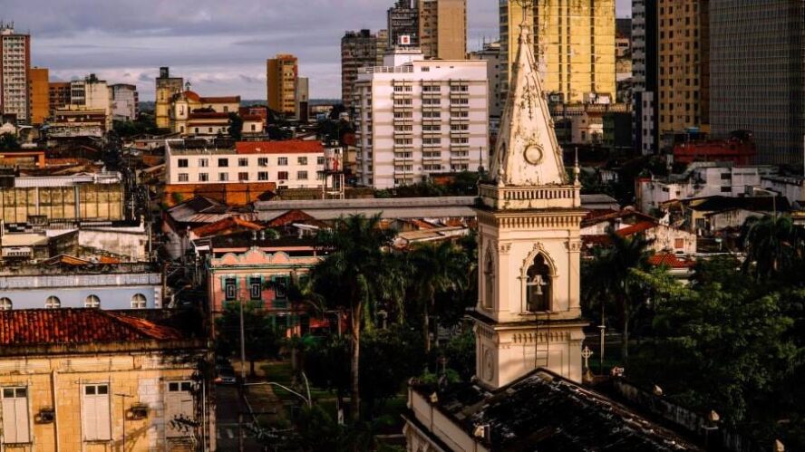 Image: Belém, PA, Brazil. Ornamental old church in city center.