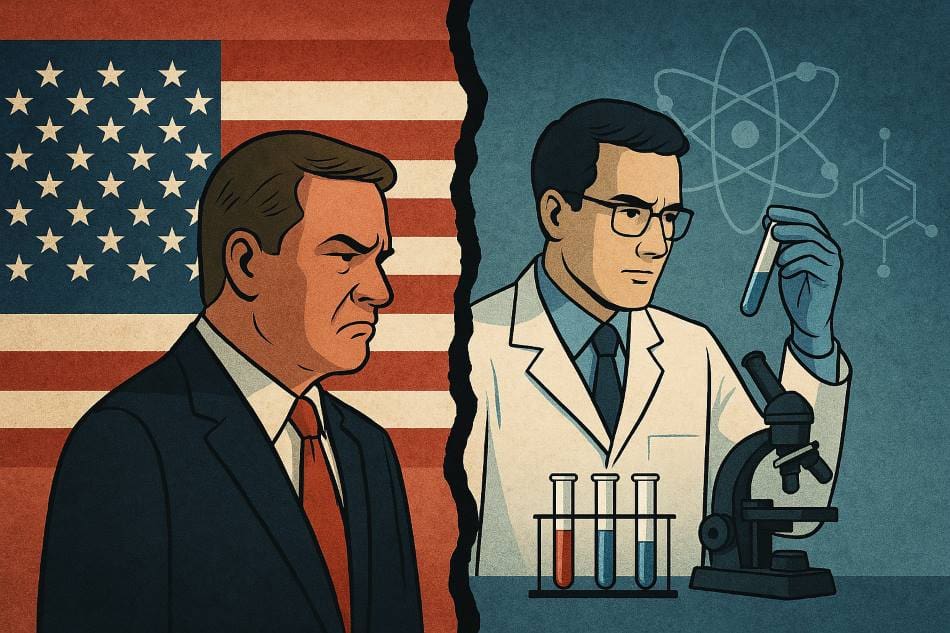 Image: Conservative americans consistently distrust science