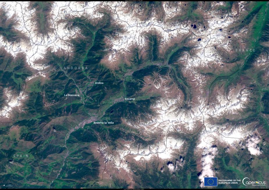 Satellite Image: Andorra