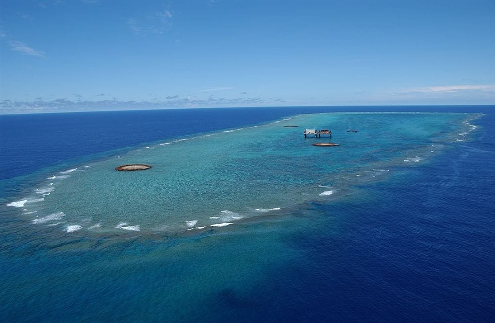 Image: Aerial view of Okinotorishima, Japan (12 June 2007)