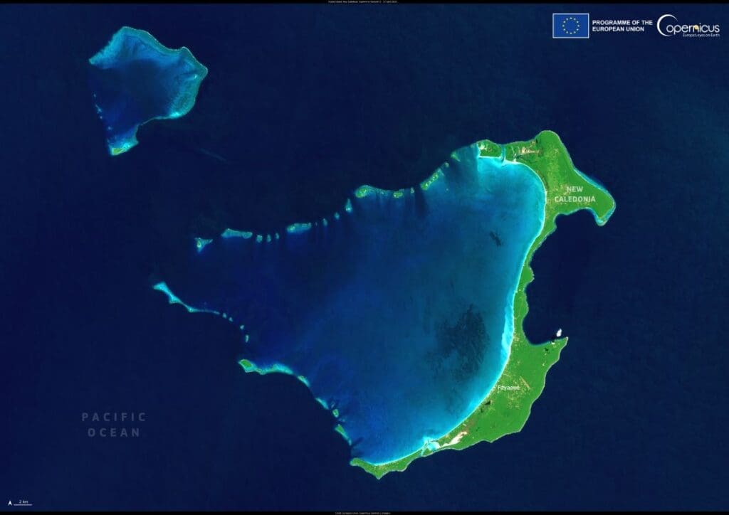Satellite Image: Ouvéa Island, New Caledonia