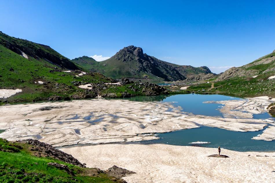 Image: Birds Eye View of the Cilo Sat Mountain Range, Turkey (s. glaciers, climate change)