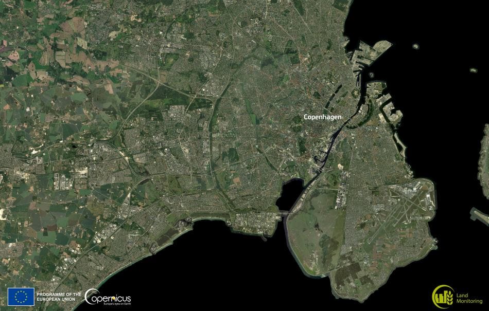 Satellite Image: Copenhagen, Denmark