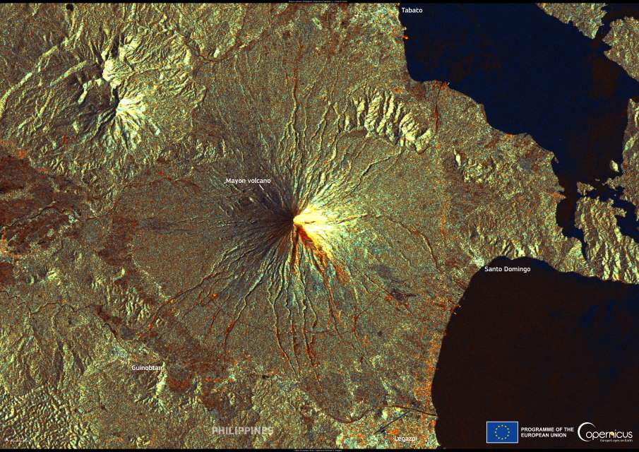 Satellite Image: Mayon Volcano, the Philippines