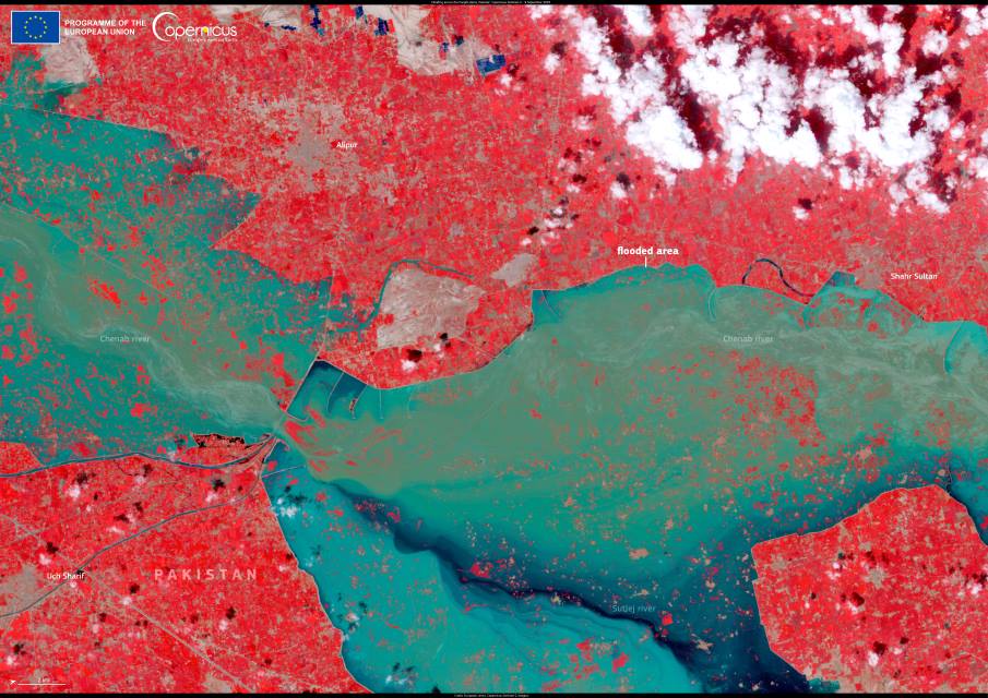 Satellite Image: Punjab plains, Pakistan