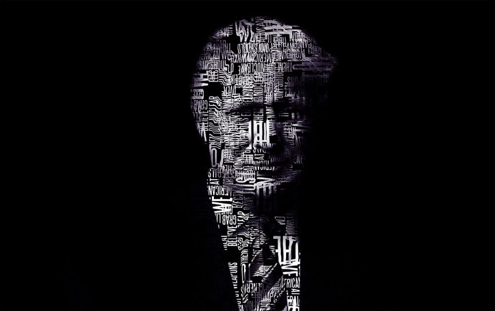 Image: words portrait