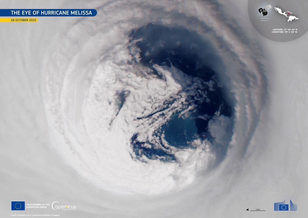 Satellite Image: Hurricane Melissa, Jamaica (28 October 2025)