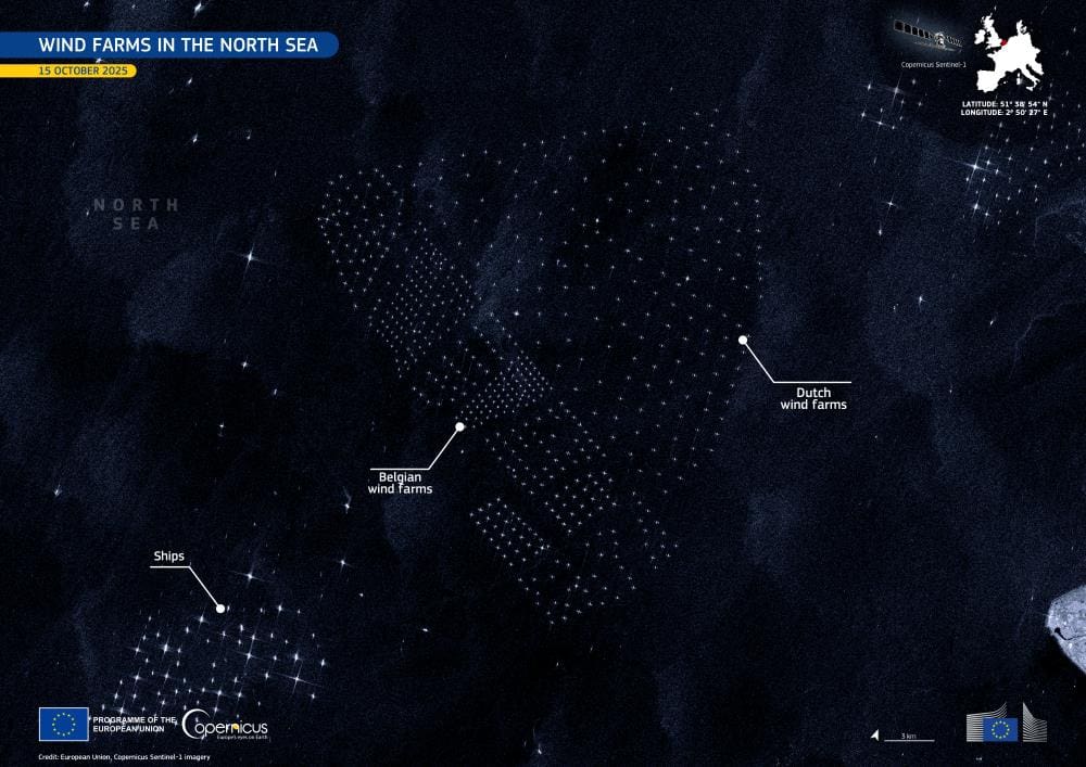 Image of the day: Renewable energy sites in the North Sea