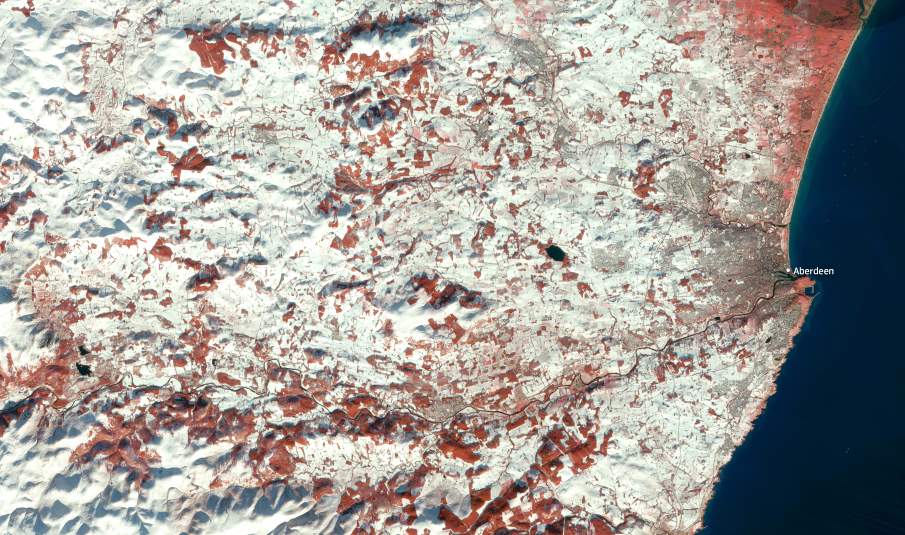 Satellite Image: North-East Scotland