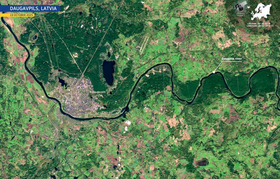 Satellite Image: Daugavpils, Latvia