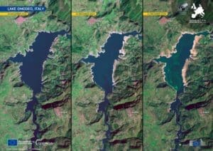 Home Satellite Image: Lake Omodeo, Italy
