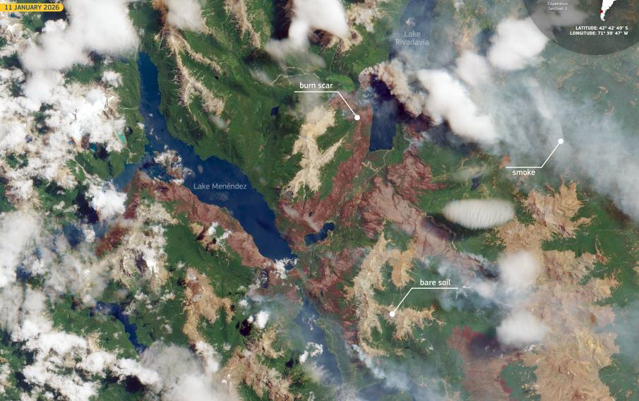 Home Satellite Image: Province of Chubut, Argentina