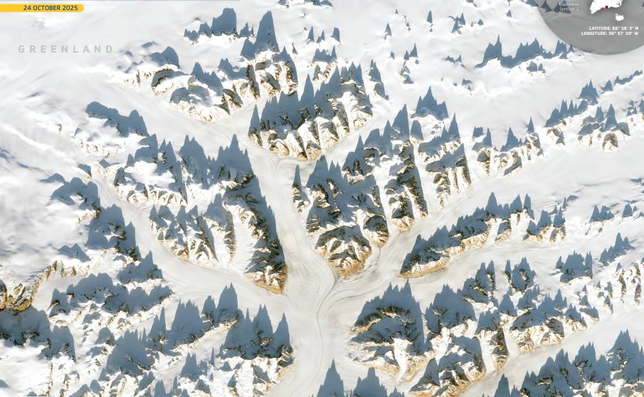 Image of the day: Greenland’s mountains shape glaciers and climate