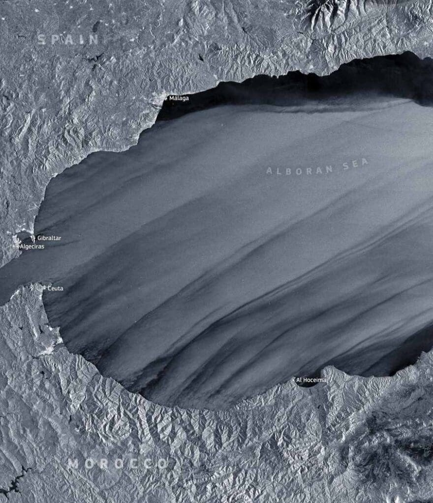 Satellite Image: Alboran Sea