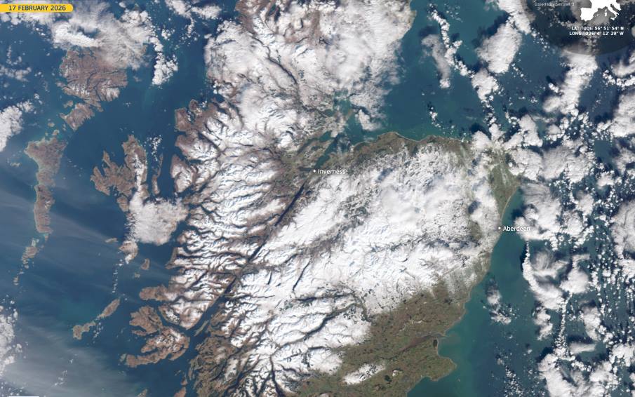 Satellite Image: Scotland