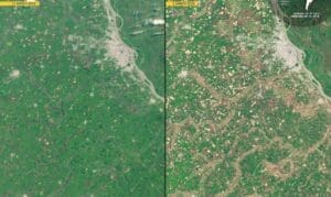Home Satellite Images: Rosario, Argentina (s. drought)