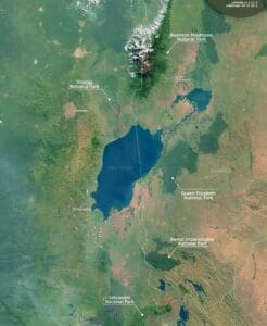 Home Satellite Image: The Greater Virunga Landscape, Africa