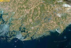 Home Satellite Image: Southern Finland and the Gulf of Finland