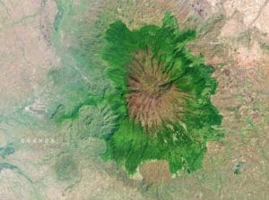 Home Satellite Image: Mount Elgon National Park, Uganda and Kenya