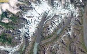 Home Satellite Image: Tasman Glacier, New Zealand