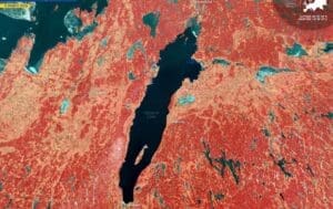Home Satellite Image: Lake Vättern, Sweden