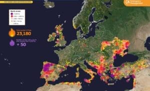 Home Image: Forest fires in Europe, Middle East and North Africa (2025)