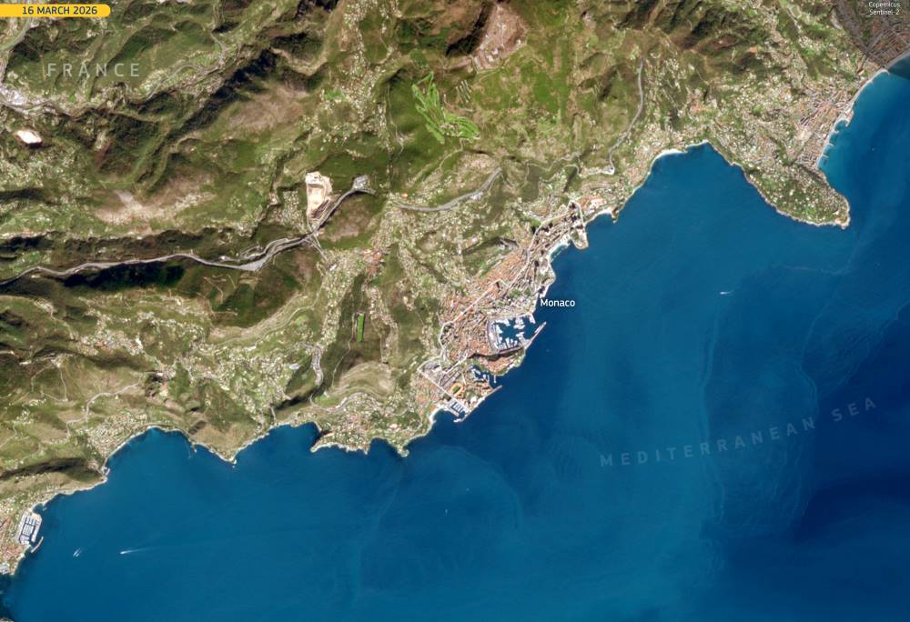Satellite Image: Monaco (16 March 2026)