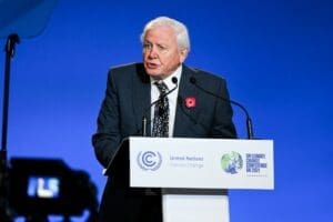 Home Image: Sir David Attenborough speaks at the Opening Ceremony for COP26 at the SEC, Glasgow (November 1, 2021)