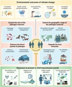 Home Image: Figure 11 - 'Role of Climate Change on Emerging and Reemerging Infectious Diseases: From Attribution to Action in Global Health Preparedness' report