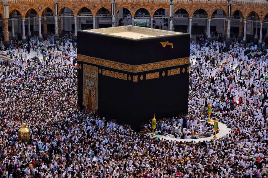 Home Image: Hajj, pilgrims, Kaaba Mecca, Saudi Arabia