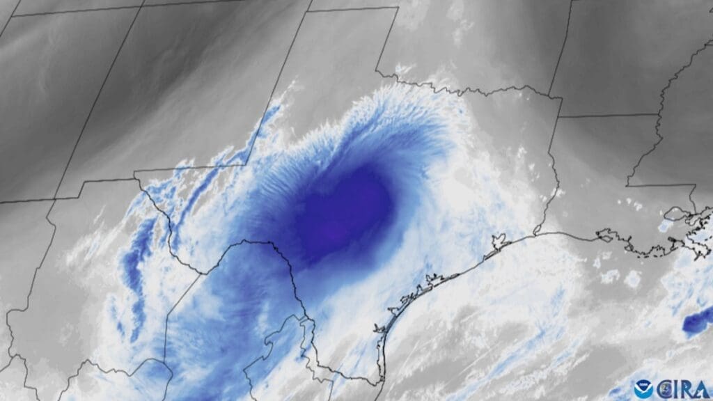 Home Satellite Image: Catastrophic Flooding in Texas Hill Country