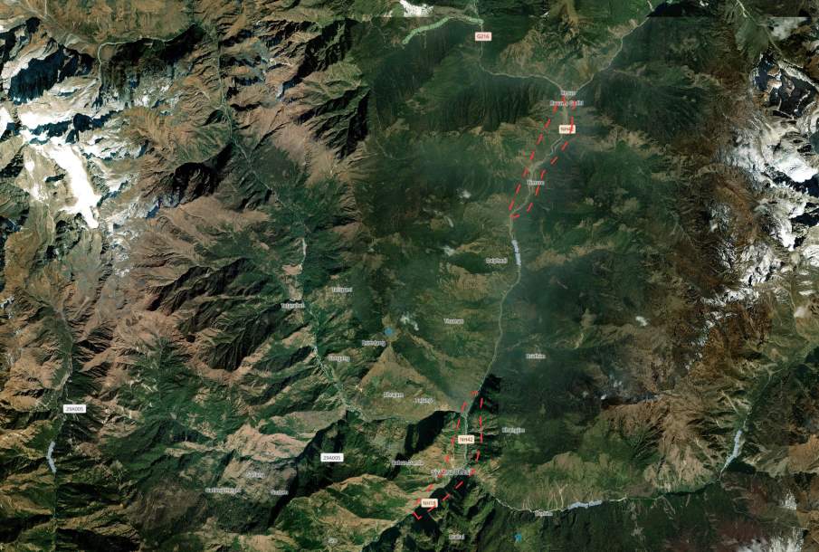 Image: Satellite Image Nepal’s Rasuwa District