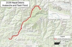 Home Image: map Nepal floods
