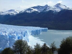 Home Image: view of the Perito Moreno Glacier and snowcapped mountains in Argentina. Perito Moreno, Santa Cruz, Argentina